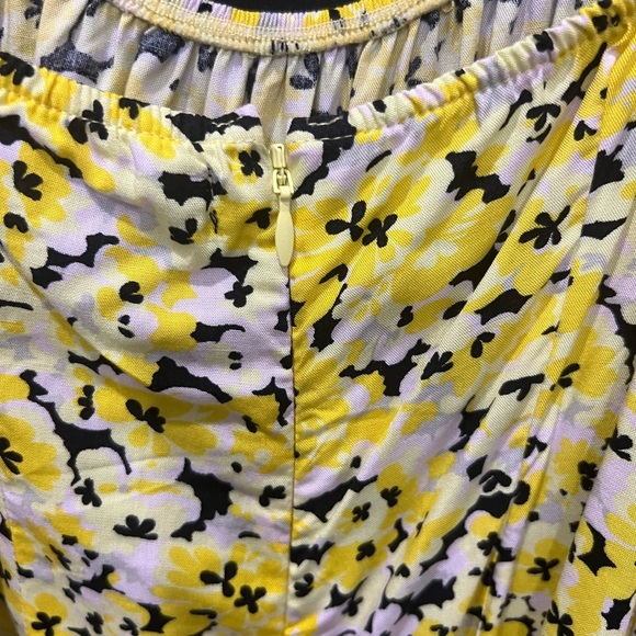 Motel Rocks Yellow and black Floral Spaghetti Strap Dress - Picture 9 of 10
